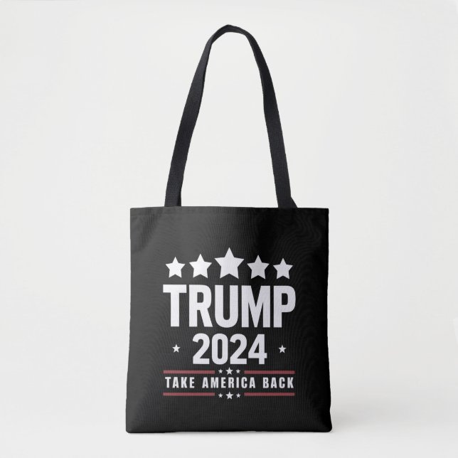 Bolso De Tela Donald Trump 2024 retrotrae a Estados Unidos a las (Anverso)