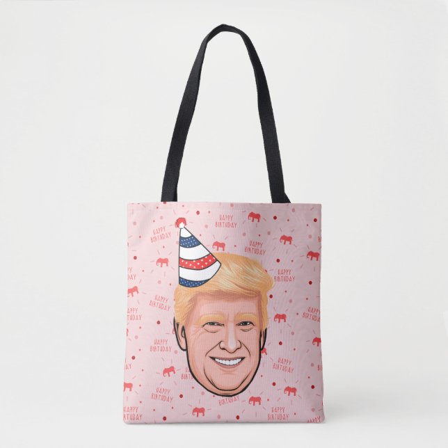 BOLSO DE TELA DONALD TRUMP CUMPLEAÑOS (Anverso)