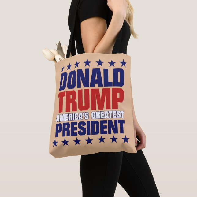 Bolso De Tela Donald Trump - el PRESIDENTE MÁS GRANDE de AMÉRICA (Detalle)