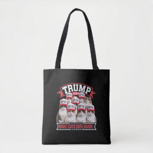 Bolso De Tela Donald Trump Hacer que los Gatos sean Seguros de N