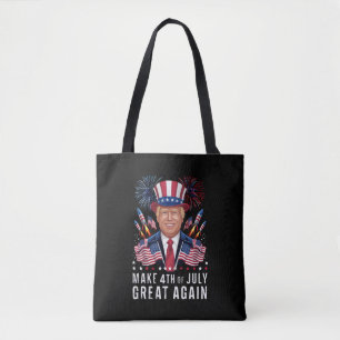 Bolso De Tela Donald Trump Haga de Nuevo el 4 de Julio Grande 