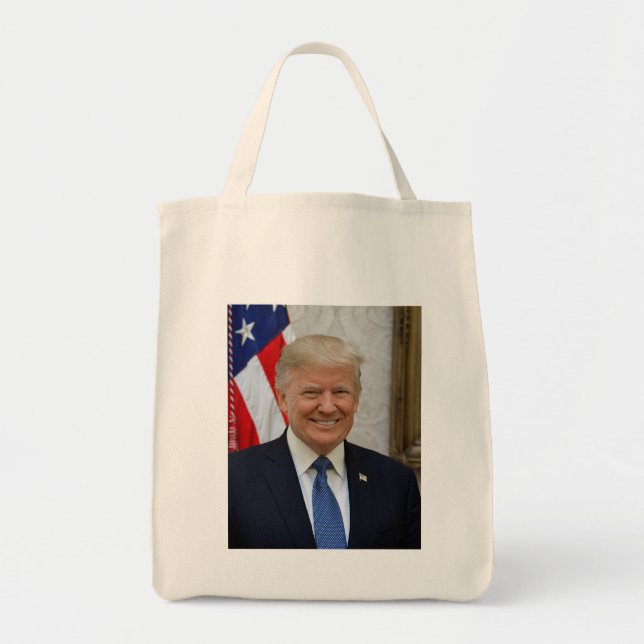 Bolso De Tela Donald Trump Presidente de los Estados Unidos Casa (Frente)