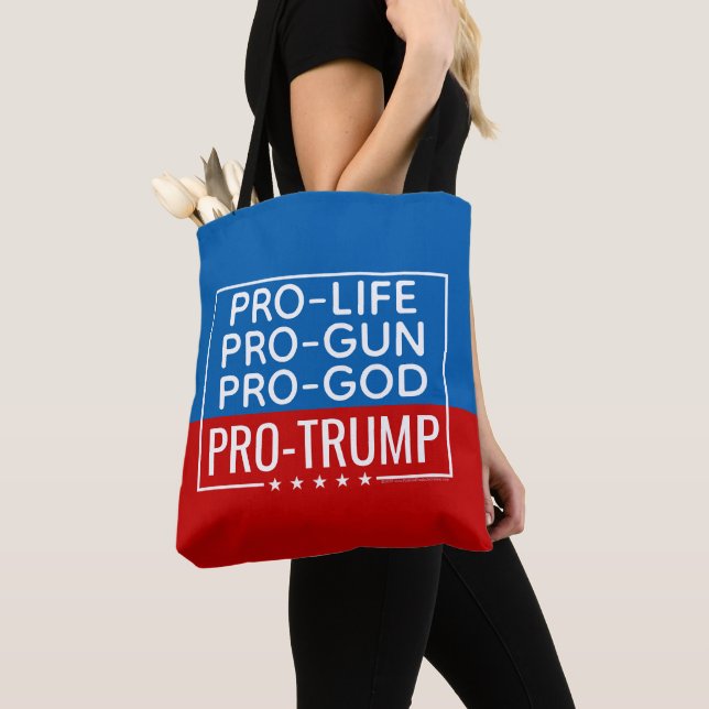 Bolso De Tela Donald Trump pro-vida-juego pro-Dios-Trump (Detalle)