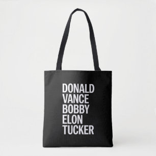 Bolso De Tela Donald Vance Bobby Elon y Tucker