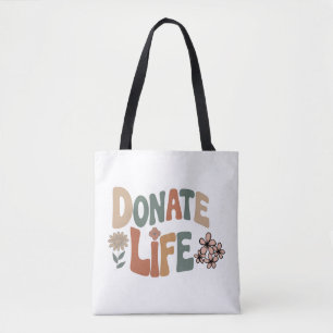 Bolso De Tela Donar Vida BoHo Conciencia