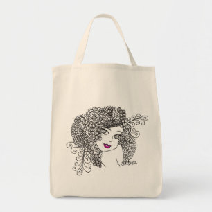 Bolso De Tela Doncella de la flor