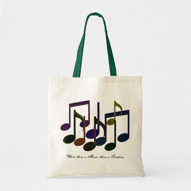 Bolso De Tela Donde hay música (Frente)