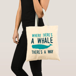 Bolso De Tela Donde hay una ballena
