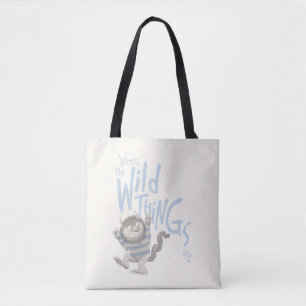 Bolso De Tela Donde las cosas salvajes - Azul