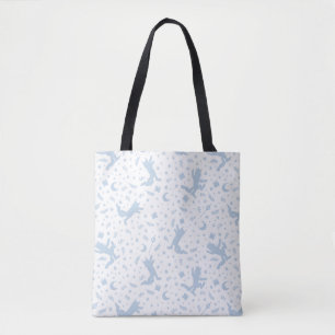 Bolso De Tela Donde las Cosas Salvajes Floral Azul