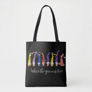 Bolso De Tela Donde viven los gnomos