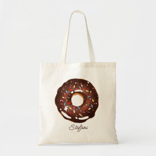 Bolso De Tela Donut acuático de chocolate con Personalizado de s