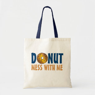 Bolso De Tela Donut Mess with Me Blueberry Doughnut Tote