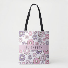 Bolso De Tela Donuts rosados, Donuts morados, salpicaduras, tu n