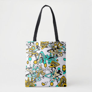 Bolso De Tela Doodle, abstracto
