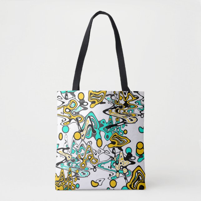 Bolso De Tela Doodle, abstracto (Anverso)