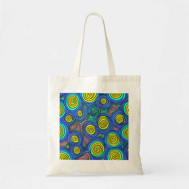 Bolso De Tela Doodle Art (Frente)