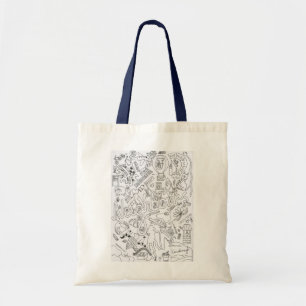 Bolso De Tela Doodle de los vecinos