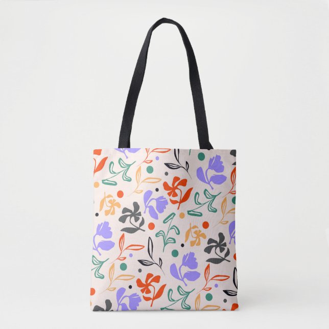 Bolso De Tela Doodle Garden (Anverso)