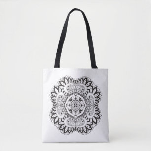 Bolso De Tela Doodle hermoso 2 del cuadrado de Deco