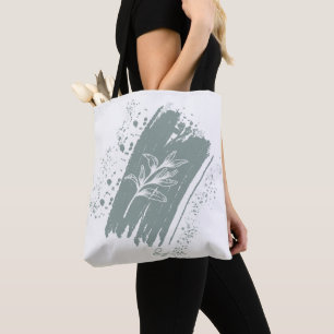 Bolso De Tela Doodle Leaves Tote Bag