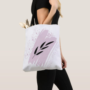 Bolso De Tela Doodle Leaves Tote Bag
