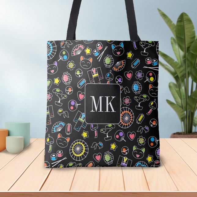 Bolso De Tela Doodles kawaii japoneses sobre las iniciativas de  (Subido por el creador)