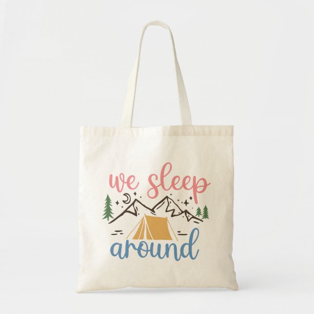 Bolso De Tela Dormimos alrededor de lo gracioso (Frente)