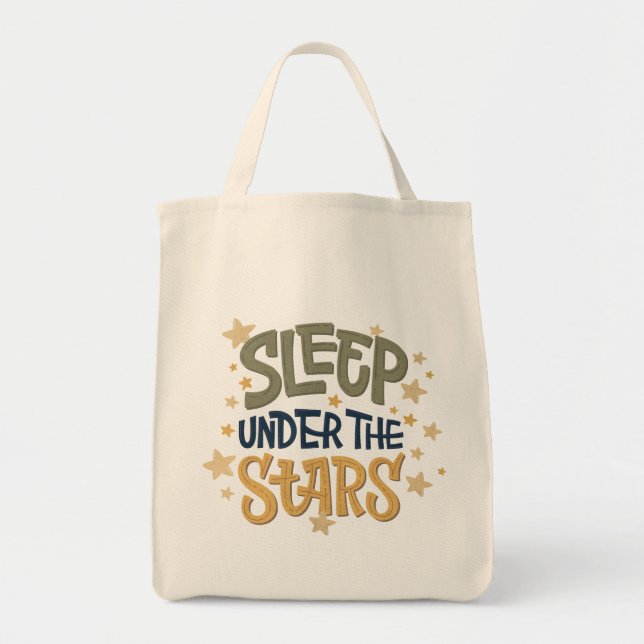 Bolso De Tela Dormir bajo las estrellas (Frente)