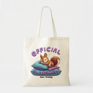 Bolso De Tela Dormir Oficial de Ardilla Lindo y Divertido