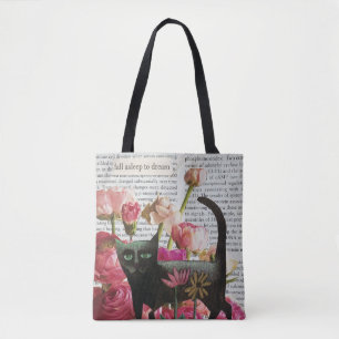 Bolso De Tela Dormir para soñar con flores rosadas calientes de