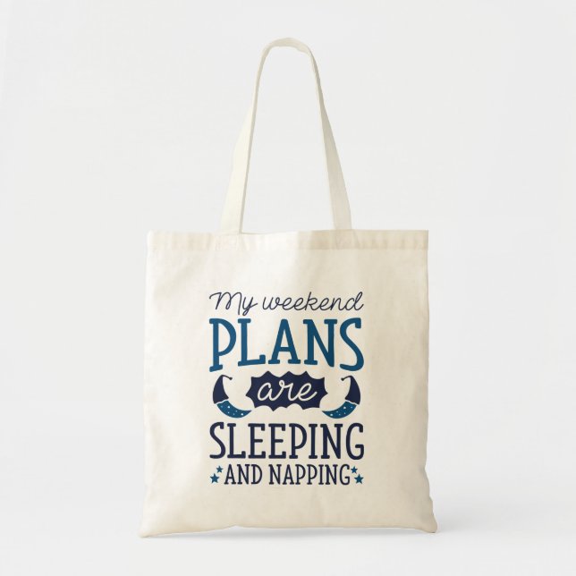 Bolso De Tela Dormir Y Aplaudir (Frente)