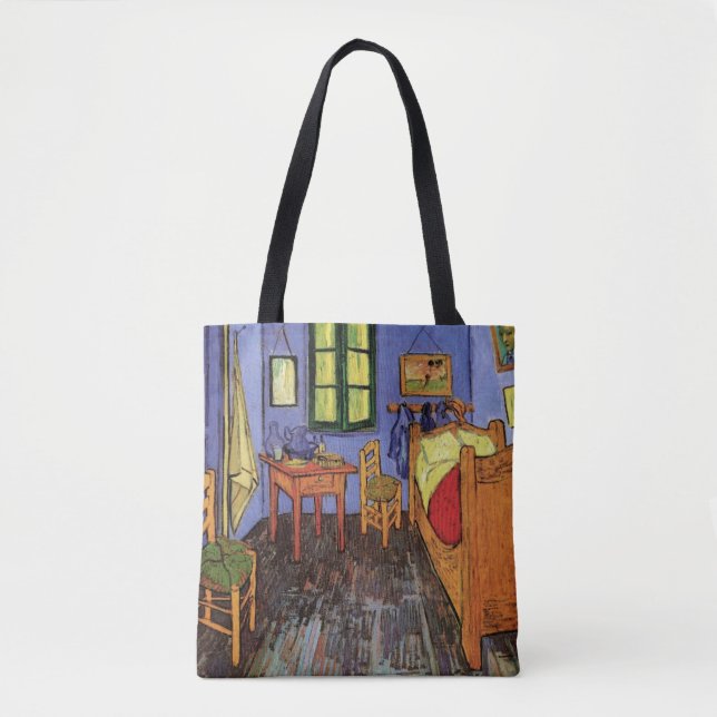Bolso De Tela Dormitorio de Vincent van Gogh en Arles (Anverso)