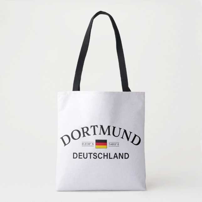 Bolso De Tela Dortmund Deutschland Coordinates German (Anverso)