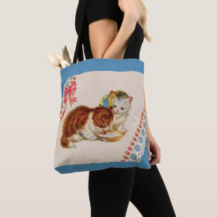 Bolso De Tela dos adorables gatitos impresos