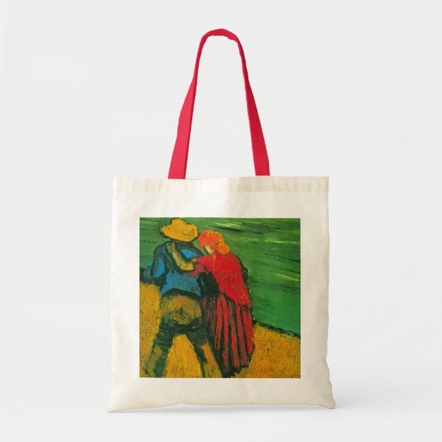Bolso De Tela Dos amantes de Vincent van Gogh (Frente)