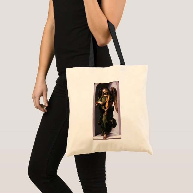Bolso De Tela Dos ángeles diferentes por Leonardo da Vinci (Anverso (producto))