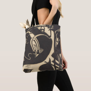 Bolso De Tela Dos animales míticos Zwei Fabeltiere