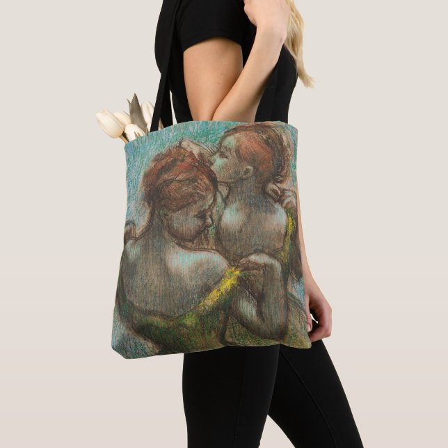 Bolso De Tela Dos bailarinas, de media longitud, arte Degas (Detalle)