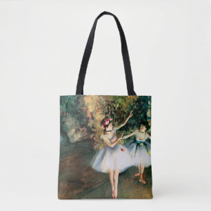 Bolso De Tela Dos bailarines en una etapa cerca desgasifican