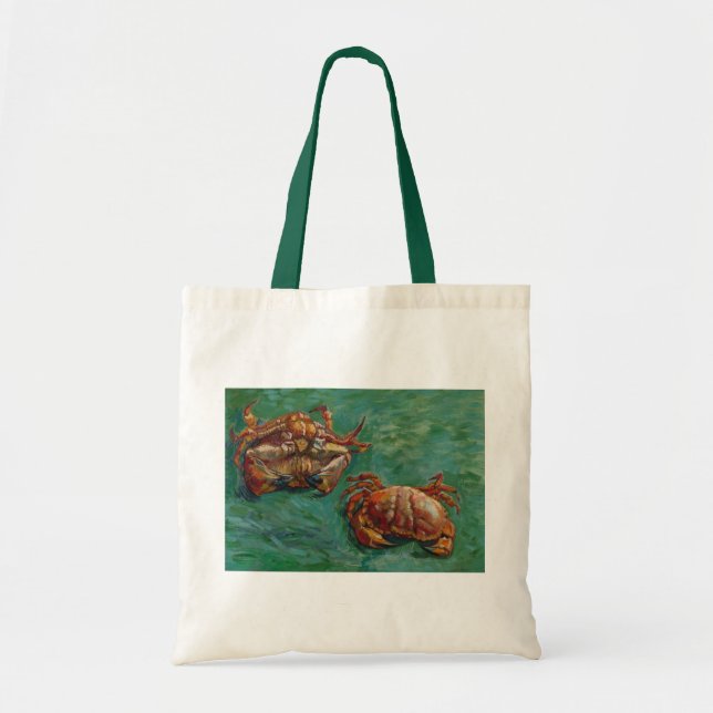 Bolso De Tela Dos cangrejos de Vincent van Gogh (Frente)