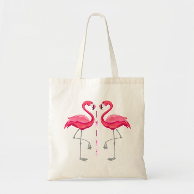 Bolso De Tela Dos flamencos (Frente)
