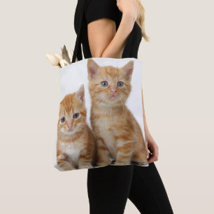 Bolso De Tela Dos gatitos adorables