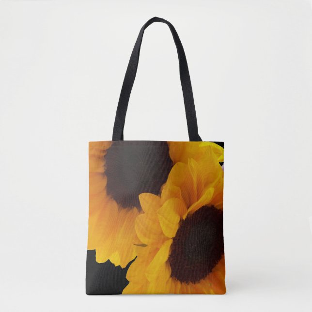 Bolso De Tela Dos girasoles amarillos (Anverso)