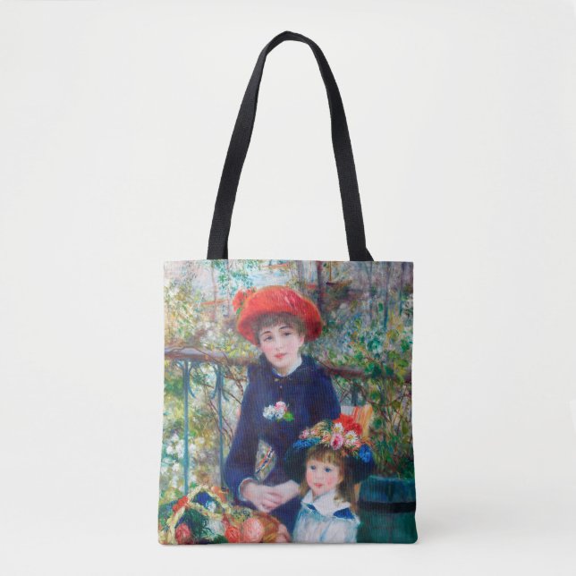 Bolso De Tela Dos hermanas de Renoir (Anverso)