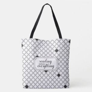 Bolso De Tela Dos lecturas en relieve resuelven todo lo necesari