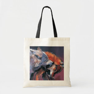 Bolso De Tela Dos lobos