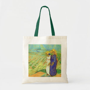 Bolso De Tela Dos mujeres cruzando los campos de Vincent van Gog