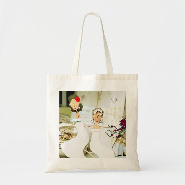 Bolso De Tela Dos novias tote bag (Frente)