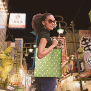 Bolso De Tela Dotty Delight Green